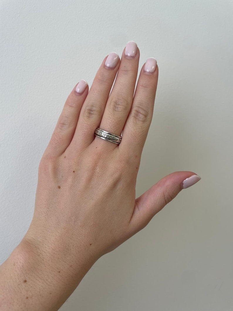 Spinning Shema israel ring, Spinning Ring, silver ring, jewish gift, Religious Gift, bar mitzvah gifts, jewish jewelry, birthday gift