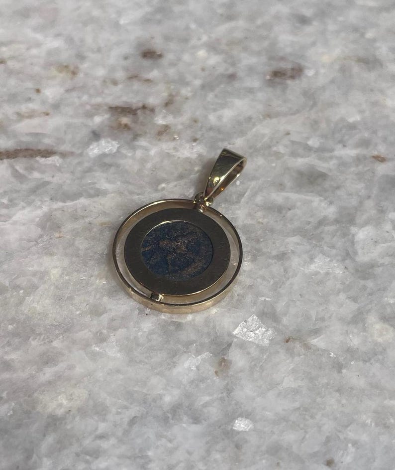 The Widow Mite Authentic Coin Jewelry, spinner pendant, 14K solid gold, Christian gift, Religious Gift, gift for her, gift for Fathers