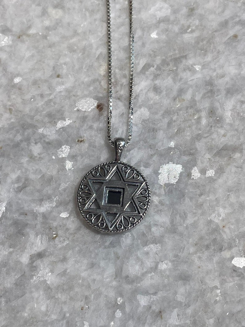 Star of David Nano Bible Pendant, 925 silver, Jewish gift, Bat Mitzvah, Jewish Star, Star of David Pendant, Bar Mitzvah, jewish necklace