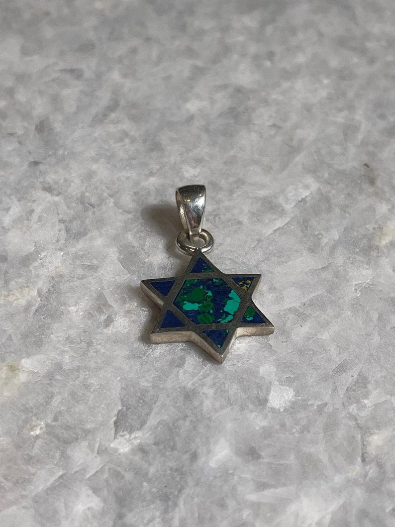 star of david necklace with Eilat stone, 925 Silver, jewish jewelry, jewish star, bat mitzvah gifts, bar mitzvah gifts, Eilat stone necklace