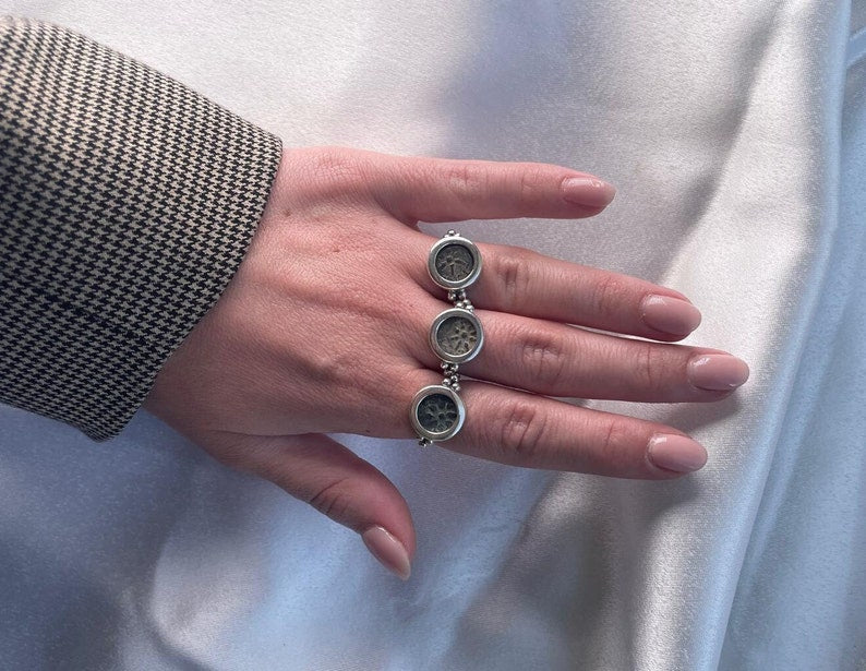 Authentic Widow Mite coin ring, 925 Silver, handmade ring, Ancient Coin Jewelry, Rare Coin, unique ring, mite ring, blessed ring, coin ring
