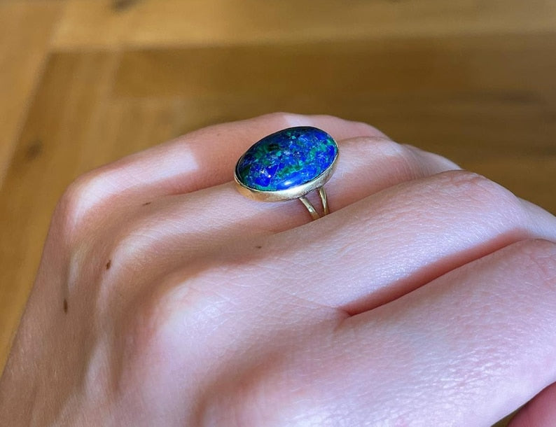 Eilat Stone Jewelry, 14K gold, gold ring, Christian gift, jewish gift, gift for her, jewish star, gift for wife, gift for sister, eilat ring