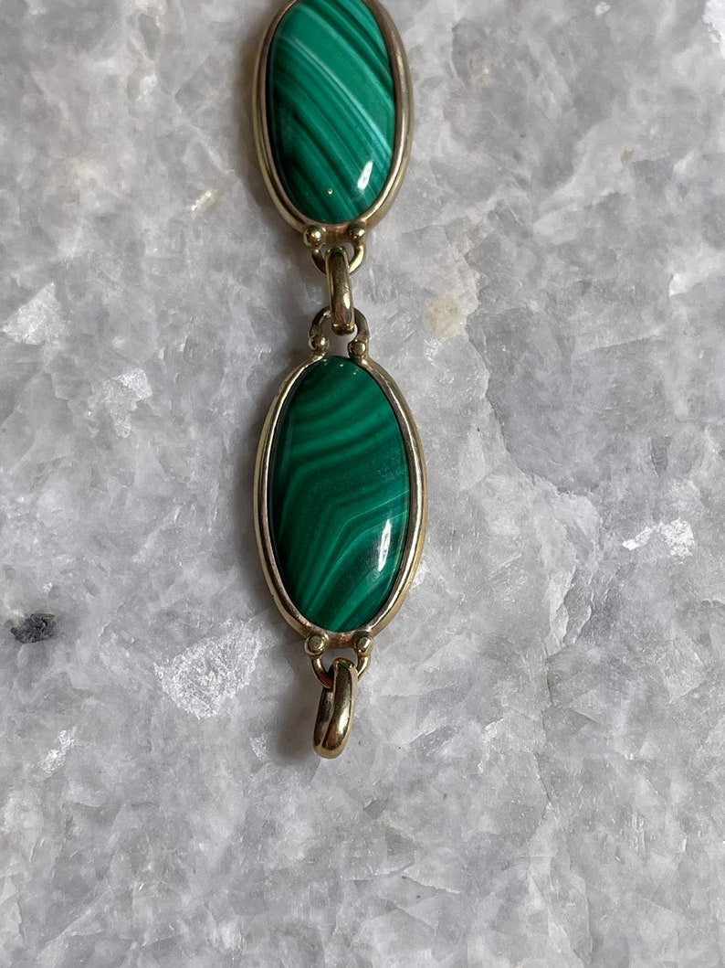 Malachite Bracelet, 14K gold, Gold Bracelet, Malachite Jewelry, Malachite Bracelet, handmade stone jewelry, Stone Bracelet, green jewelry