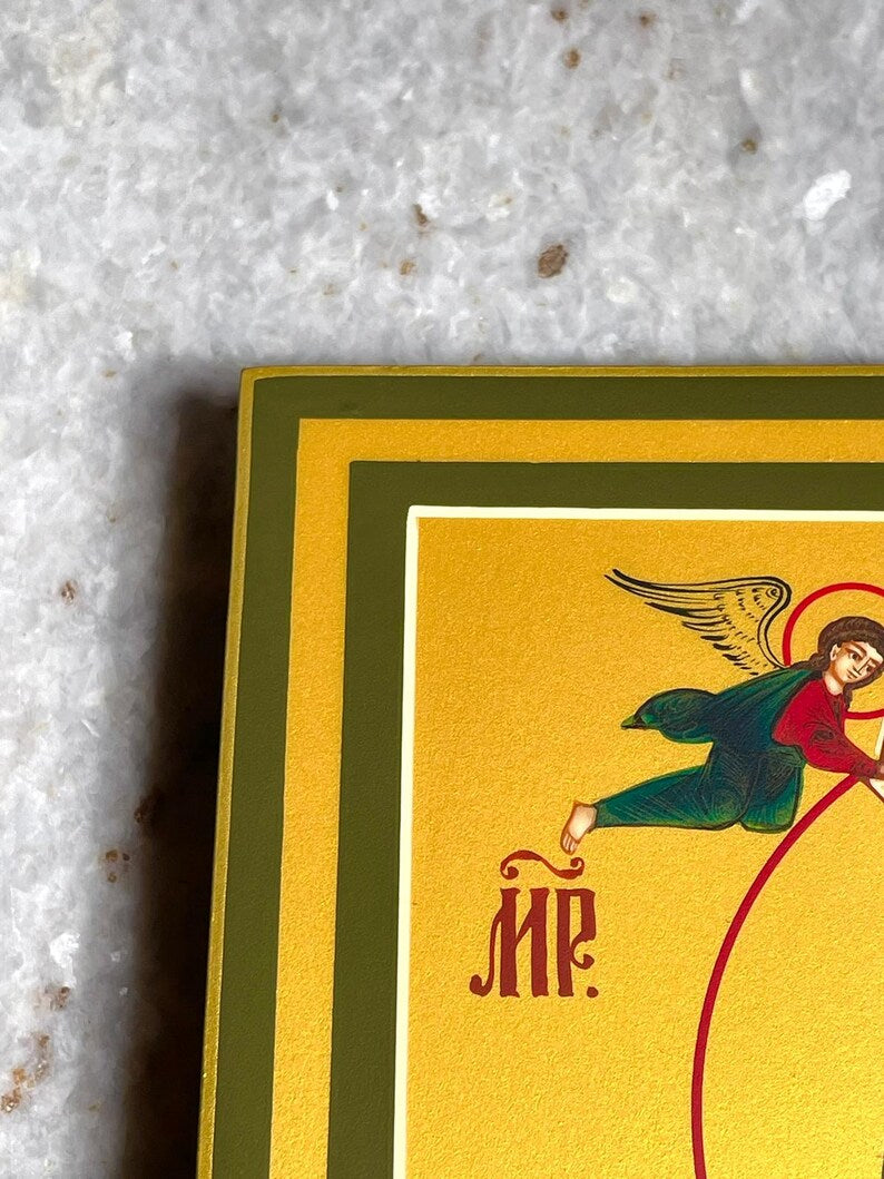 Virgin Mary Icon icon, Child Jesus icon, Handmade icon on natural wood, Christmas Gift, christian gifts, Catholic Art, Catholic icon
