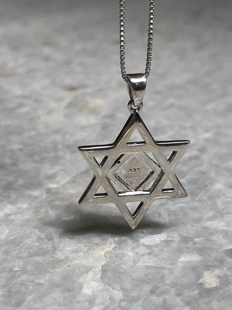 Star of David Nano Bible Pendant, 925 silver, Jewish gift, Bat Mitzvah, Jewish Star, Star of David Pendant, Bar Mitzvah, jewish necklace