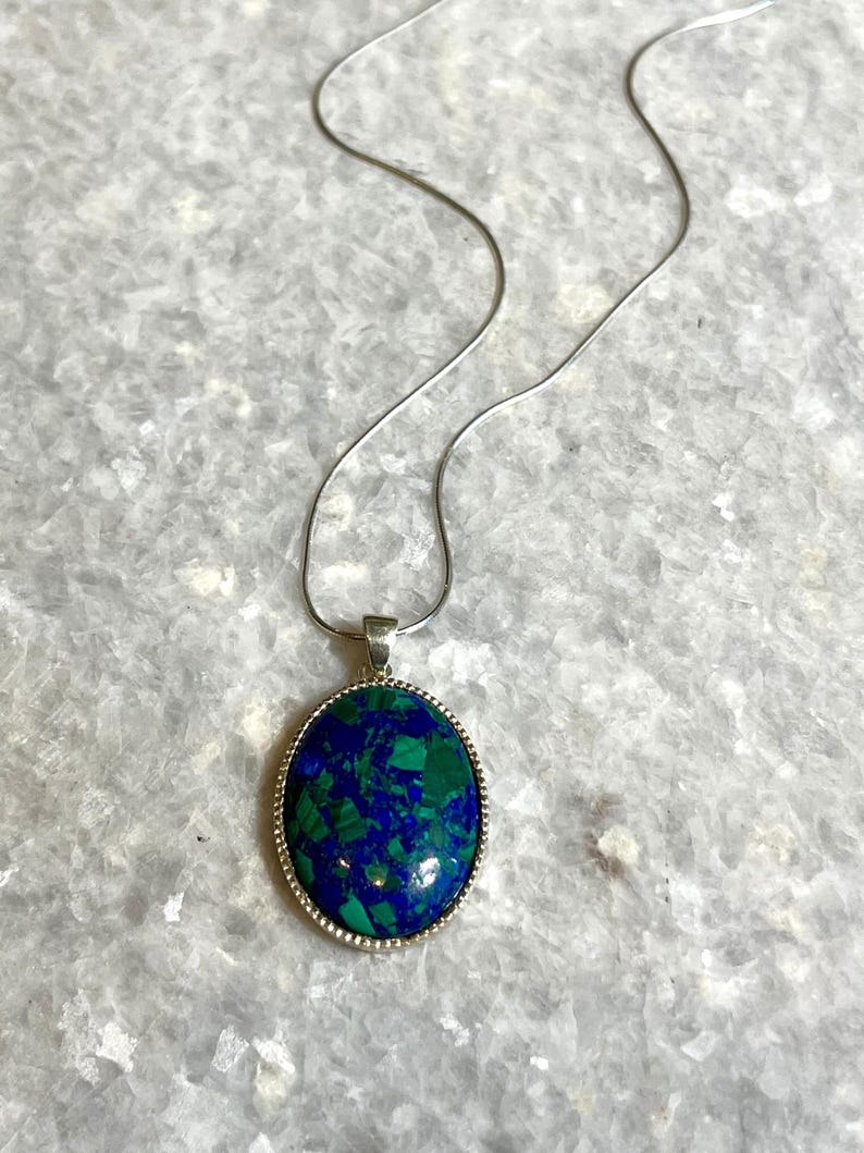 Eilat Stone Silver Necklace, Eilat Stone Jewelry, 925 silver, Silver Necklace, jewish jewelry, Religious Gift, gift for her, gift for him