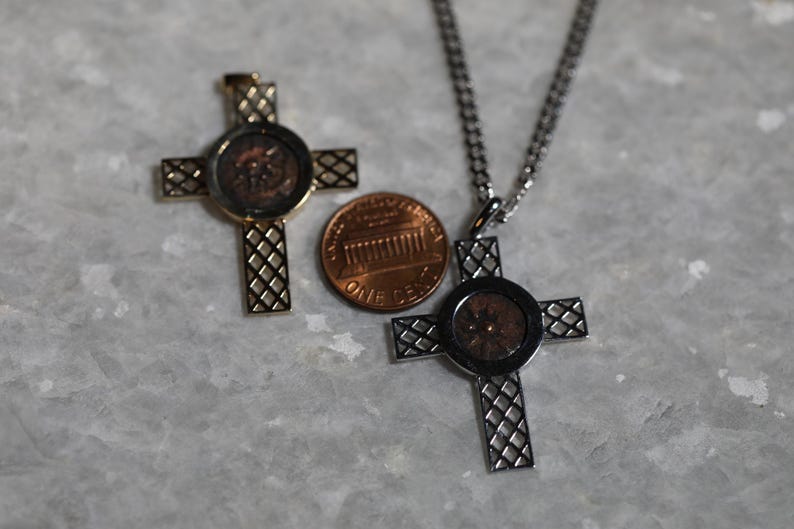 The Widow Mite Authentic Coin Jewelry, cross pendant, 14K gold, Christian gift, Religious Gift, gift for her, birthday gift, christian