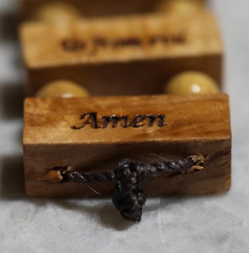 Olive Wood Cross Blessing Our Father Prayer, Carving on olive wood, hand made in the Holy Land with shape of Holy cross, blessing for home