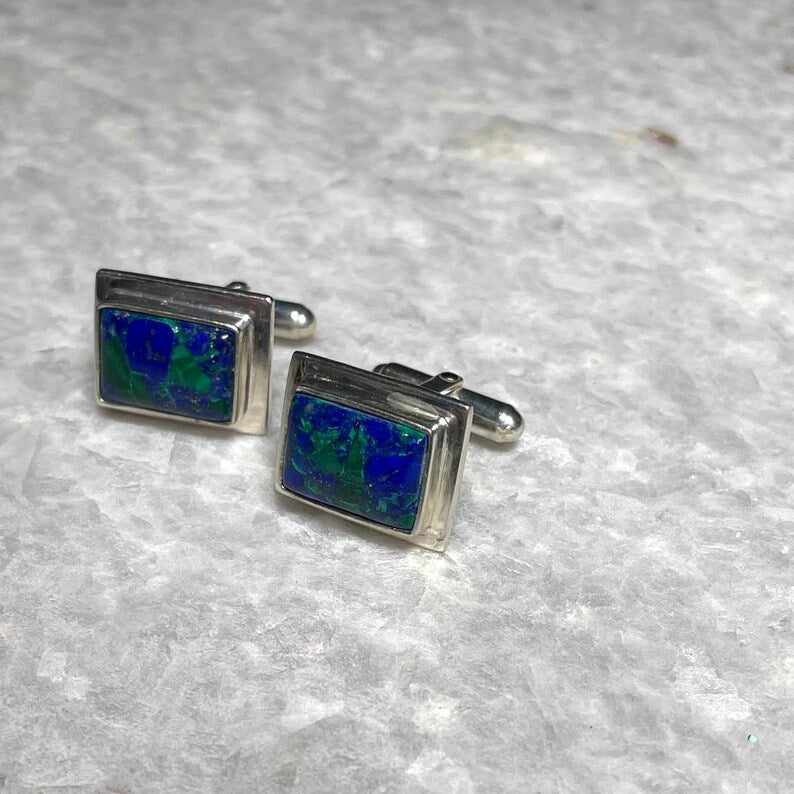 Eilat stone Cufflinks , Eilat Stone Jewelry, Sterling 925 silver, Cufflinks , Christian gift, Religious Gift, gift for her, gift for him