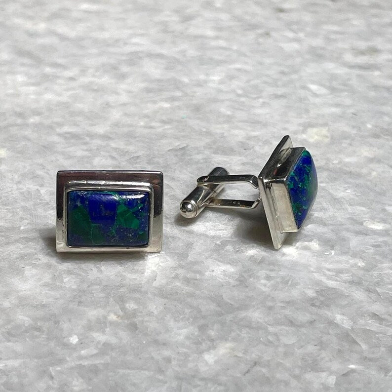 Eilat stone Cufflinks , Eilat Stone Jewelry, Sterling 925 silver, Cufflinks , Christian gift, Religious Gift, gift for her, gift for him