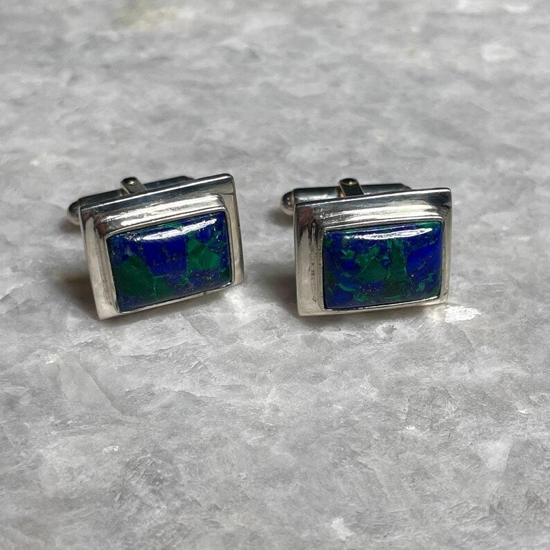 Eilat stone Cufflinks , Eilat Stone Jewelry, Sterling 925 silver, Cufflinks , Christian gift, Religious Gift, gift for her, gift for him