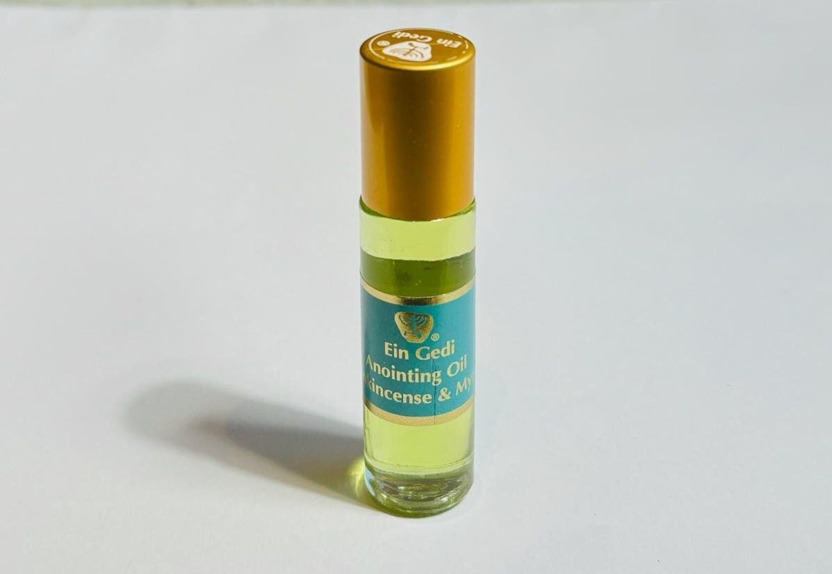 Roll On Anointing Oil from the holyland, anointing oil bottle, Frankincense and Myrrh anointing oil, christian gift, gift for her, gifts