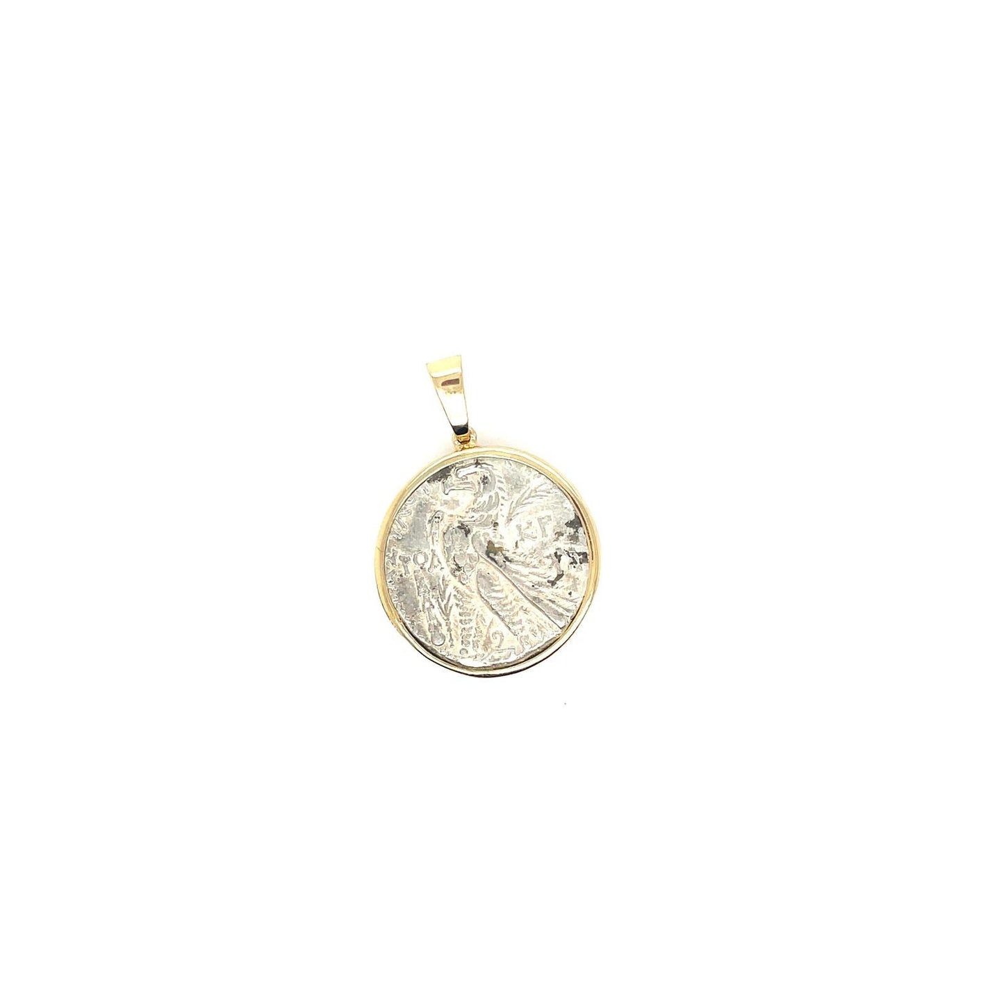 Authentic Tyre AR Shekel coin Year 48/49d.c year 171, 14K gold, Authentic Rare Drachma, Rare Coin, mens necklace, Shekel coin, gold pendant