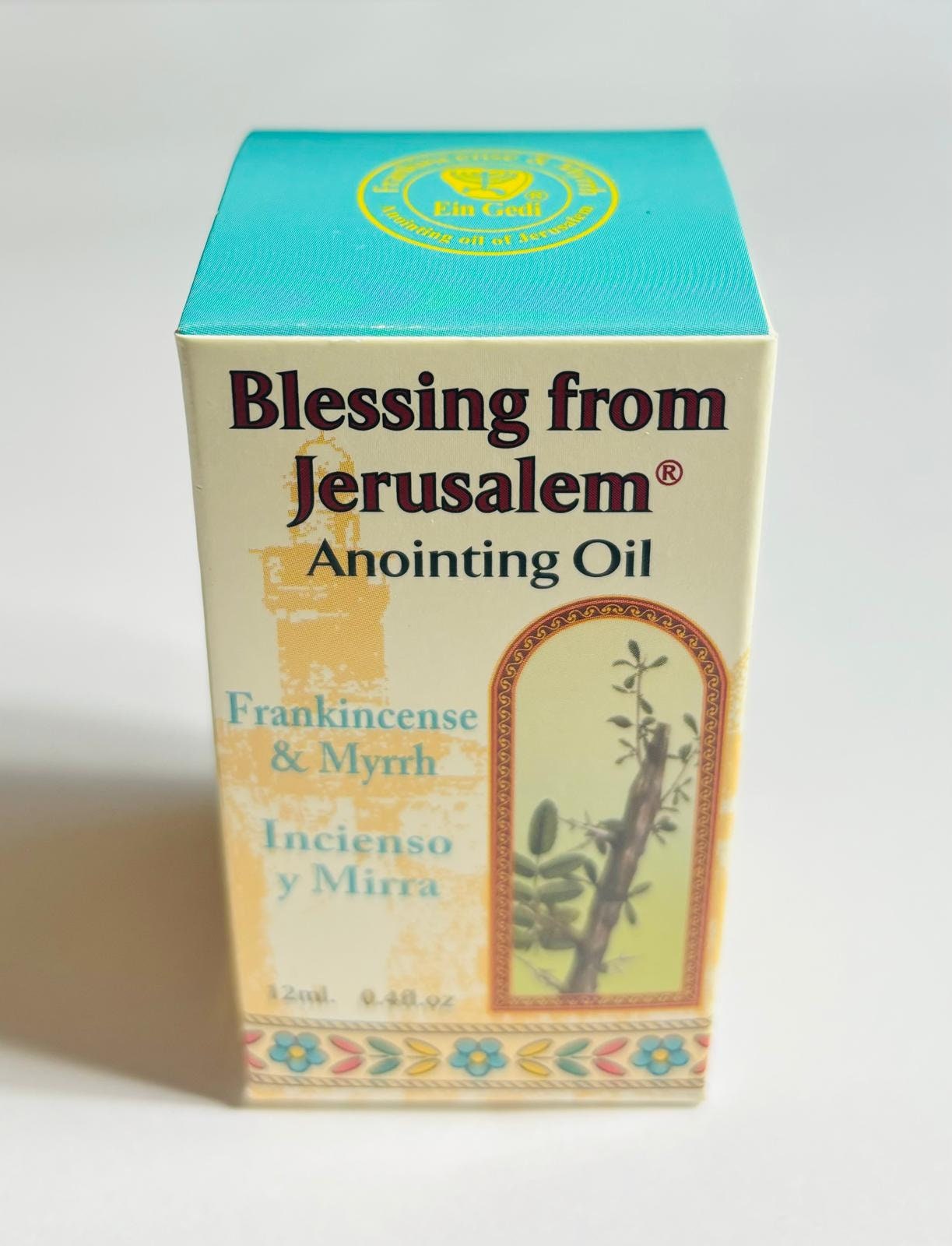 Anoiting oil from Israel, anointing oil bottle, Frankincense and Myrrh anointing oil, christian gifts, gift for her, birthday gift