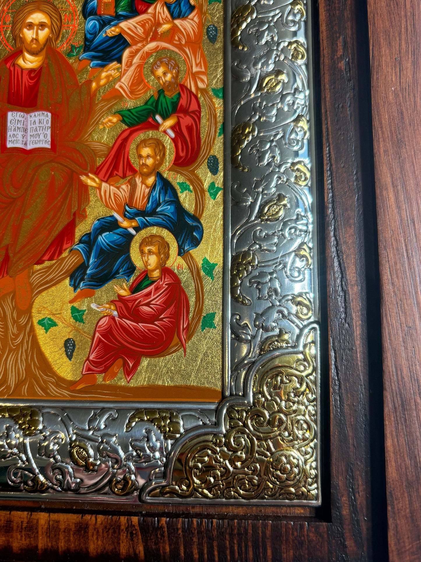 The Vine Tree Icon, wood icon, The Vine Tree, Handmade icon on natural wood, christian gift, , Christian wood icons, Orthodox gifts