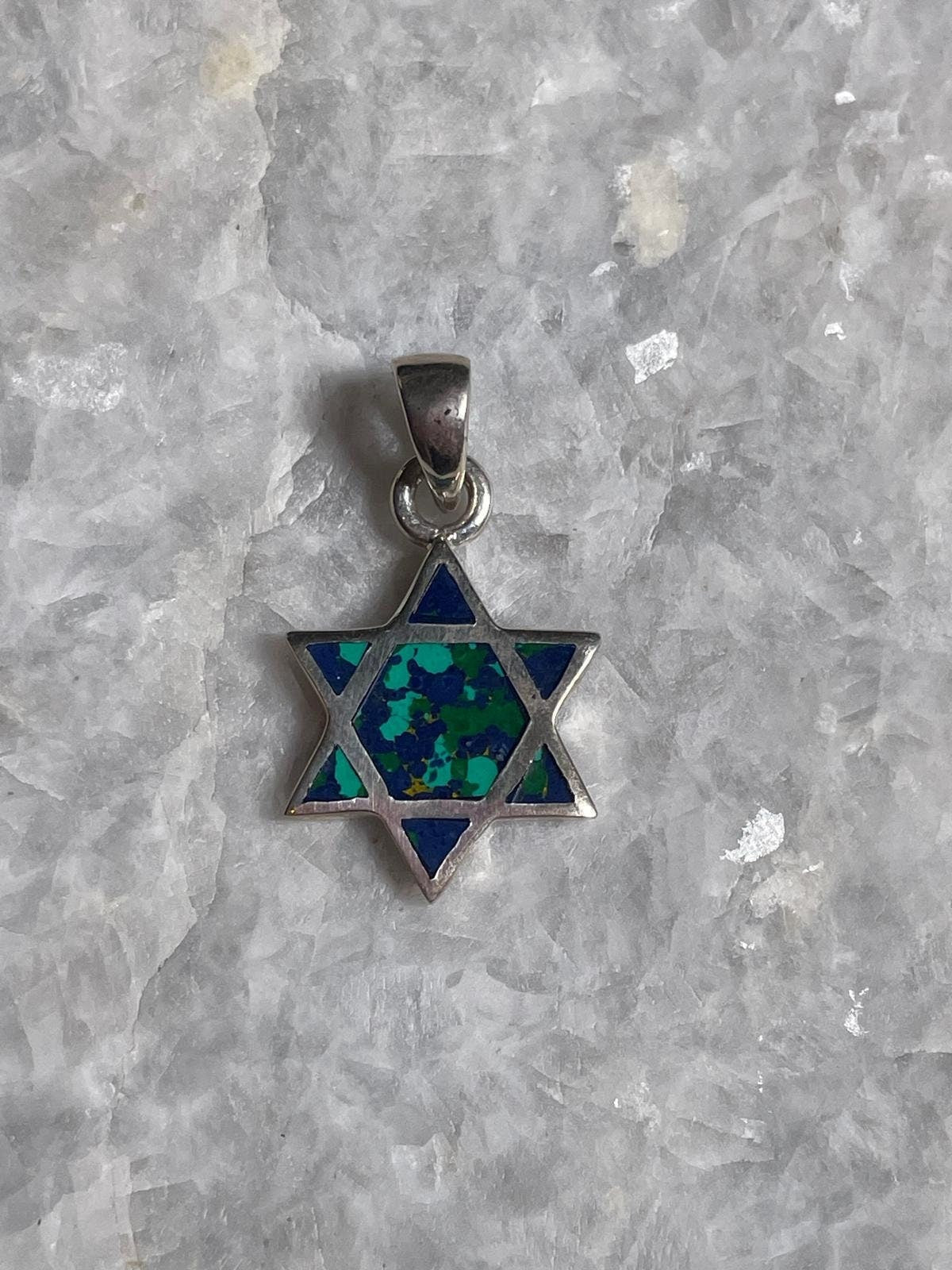 star of david necklace with Eilat stone, 925 Silver, jewish jewelry, jewish star, bat mitzvah gifts, bar mitzvah gifts, Eilat stone necklace