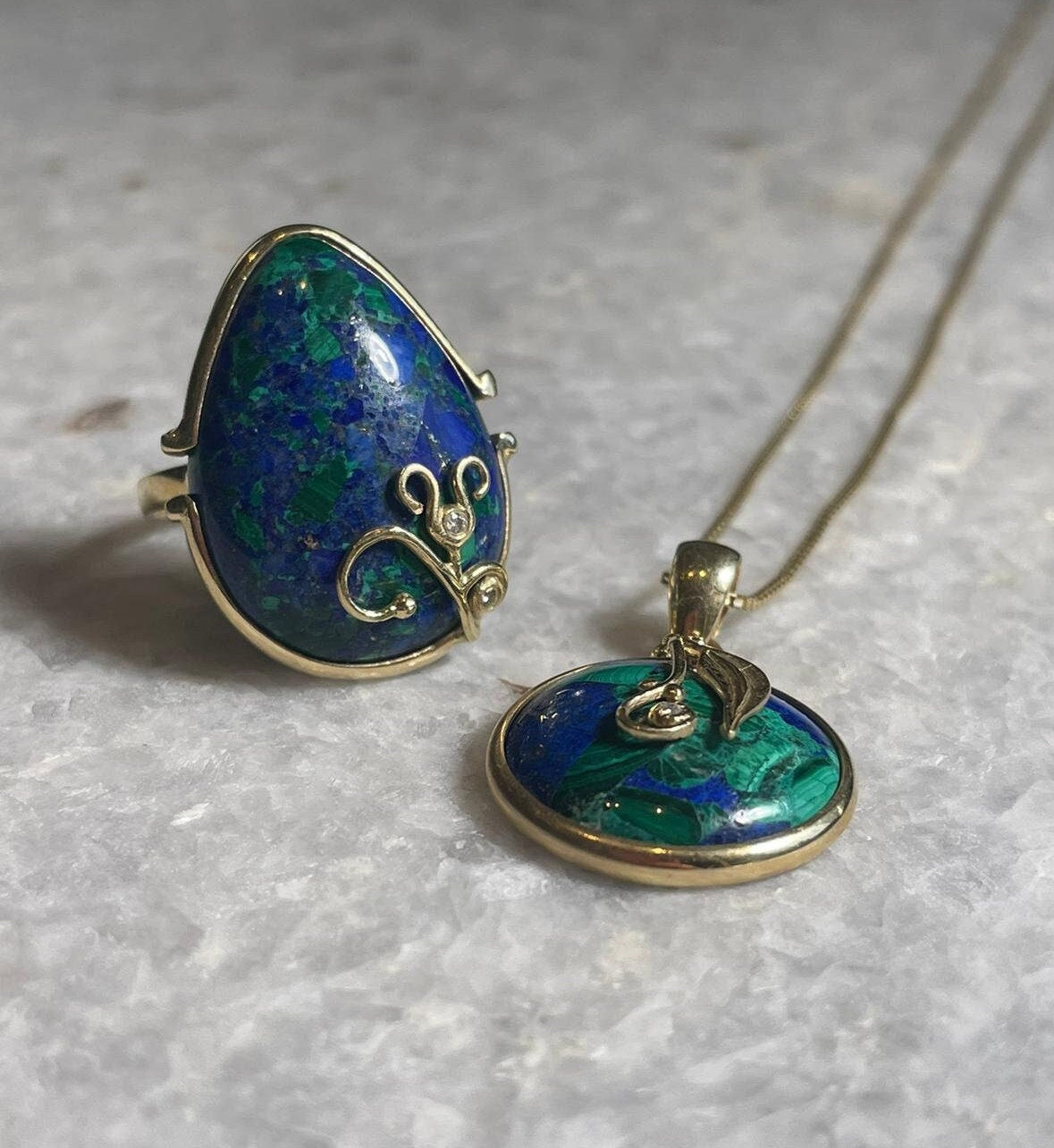eilat stone and diamonds pendant, 14K gold, eilat stone jewelry, Jewish gift, gold necklace, 14K Gold Chain Necklaces, necklaces for women