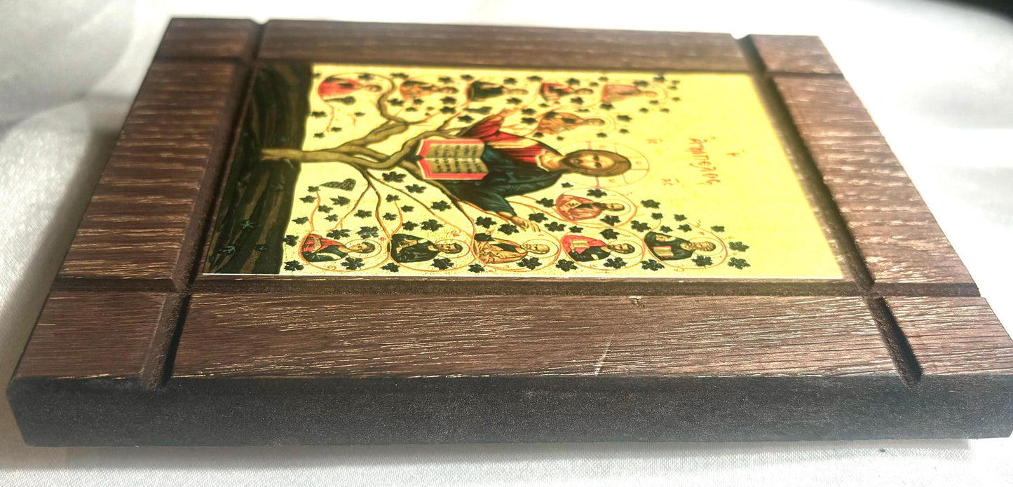The Vine Tree handmade Icon, Orthodox icon, The Vine Tree, Handmade icon on natural wood, christian gift, wood icons, Orthodox gifts