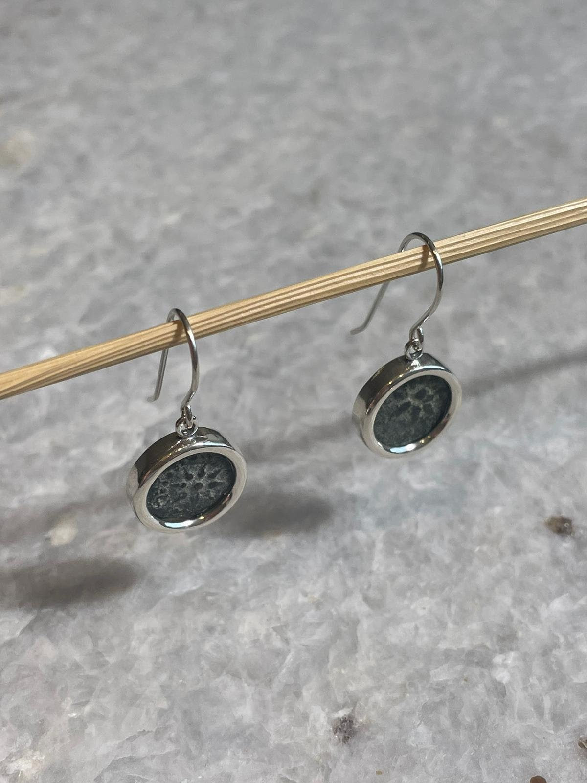 Authentic Widows Mite Coin Earrings, 925 Silver, Biblical jewelry, Christian earrings, Ancient coin, bible earrings, Christian gift