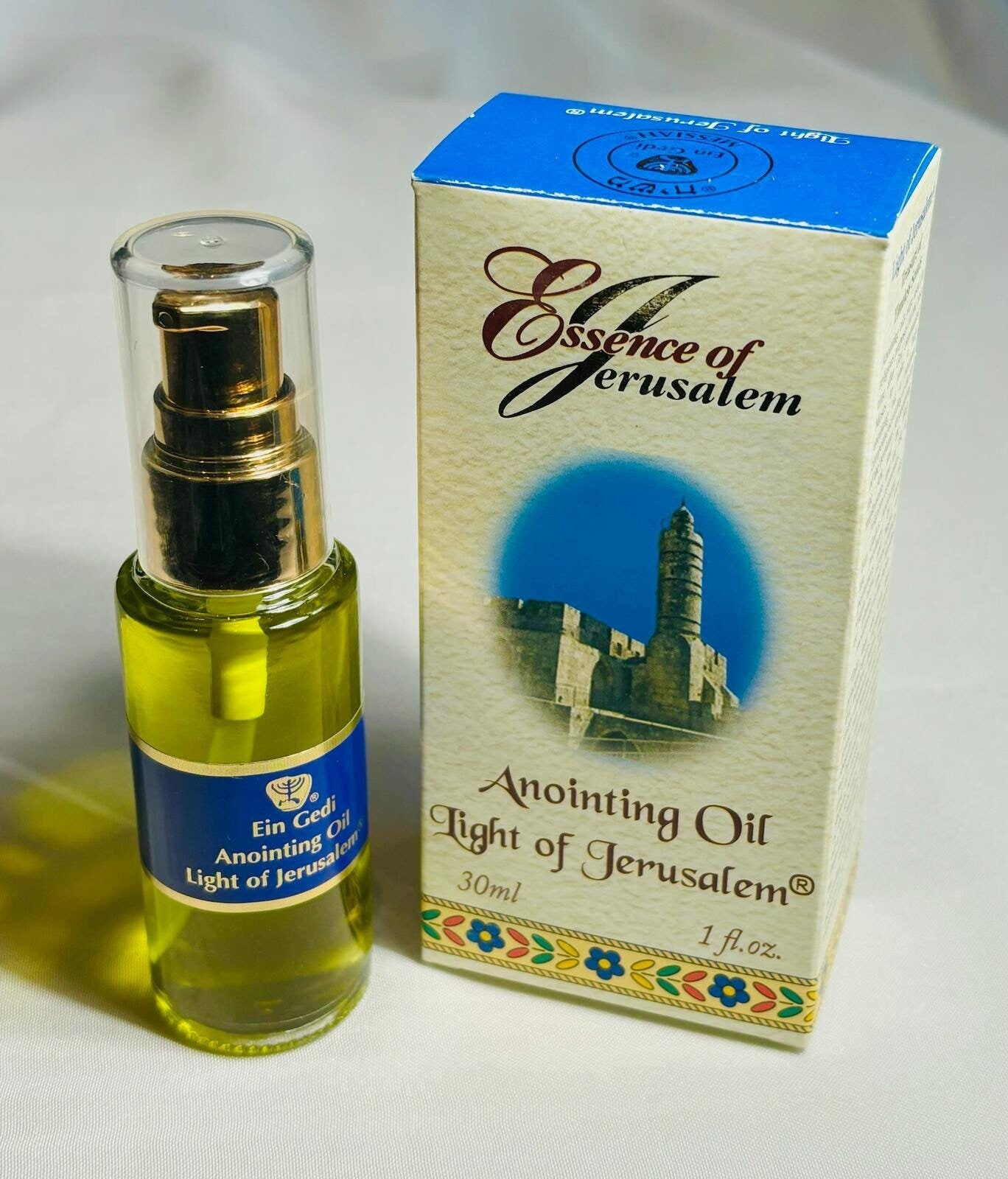 Anoiting oil from the Israel, anointing oil bottle, The Light of Jerusalem anointing oil, christian gifts, gift for her, birthday gifts