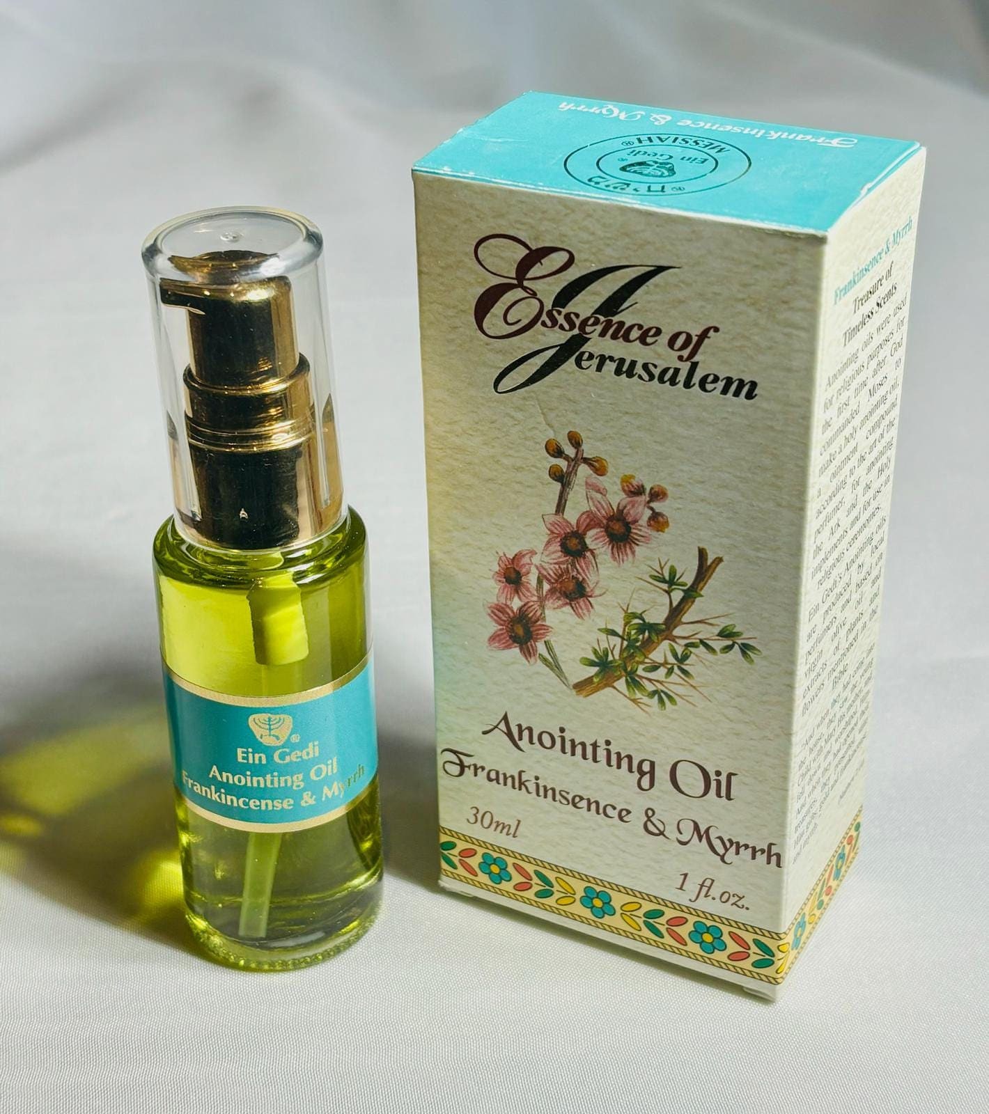Anoiting oil from the Israel, anointing oil bottle, Frankincense and Myrrh anointing oil, christian gifts, gift for her, birthday gift