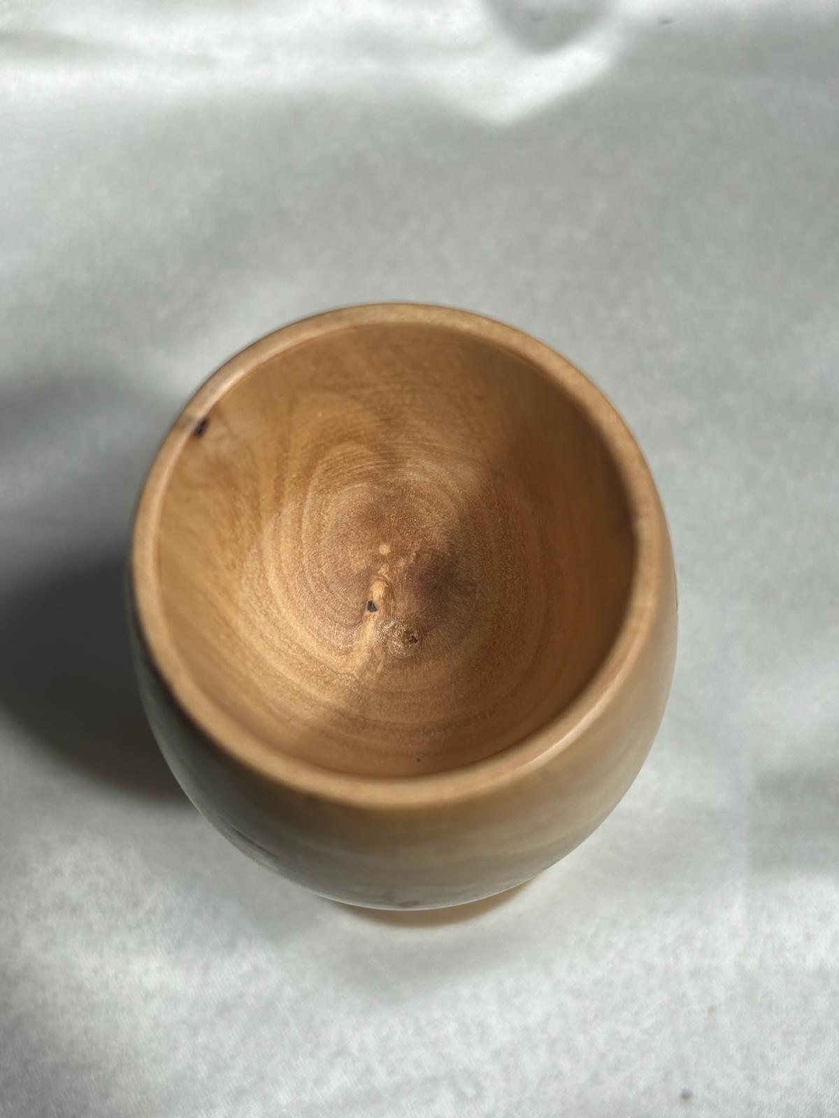 Hand Carved Olive Wood Wine Cup, Jerusalem Cross Engraving, Handmade olive wood, Olive Wood, christian gifts Jerusalem cross, Bethlehem gift