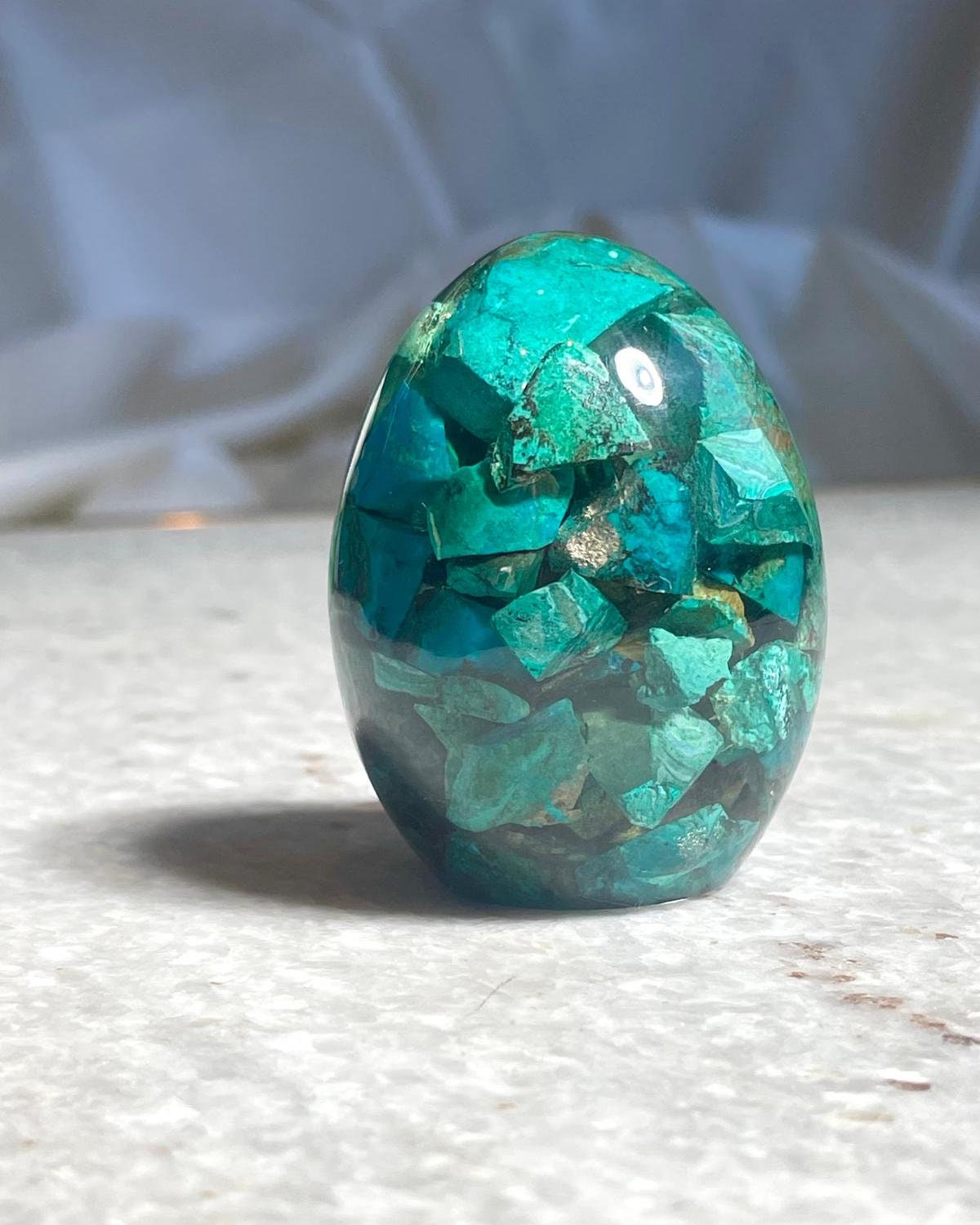 Rare Eilat Stone Gemstone, Eilat Stone Egg Resin Decorative, King Solomons Stone ,Israel Gifts, King Solomon, jewish gift, Hanukkah gift