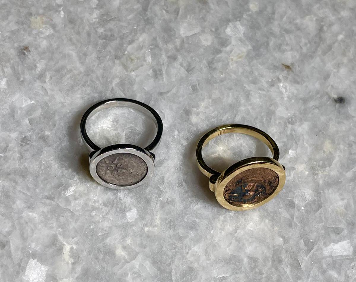 The Widow Mite Authentic Coin Ring, 14K gold, widow mite gold ring, gold ring, Christian gift, gold ring, Christmas gifts, widow mite