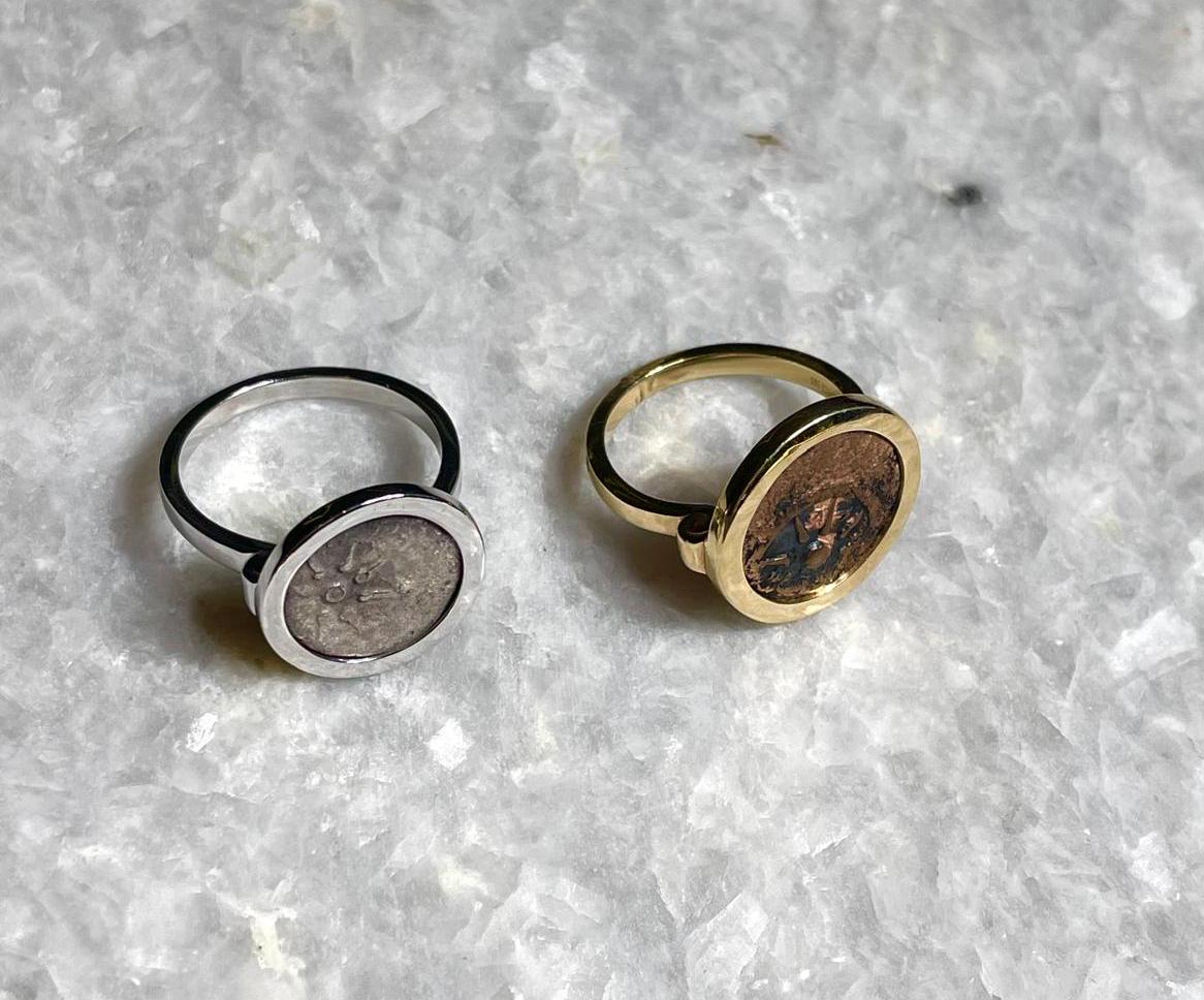 The Widow Mite Authentic Coin Ring, 14K gold, widow mite gold ring, gold ring, Christian gift, gold ring, Christmas gifts, widow mite