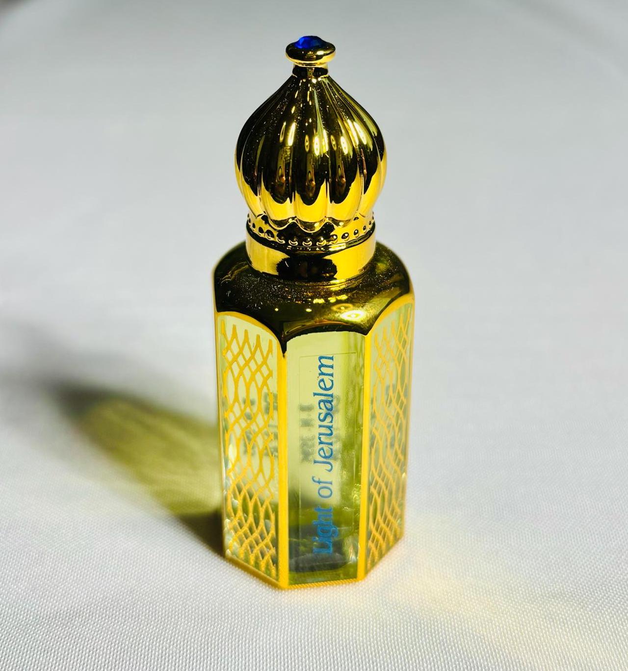 Anoiting oils from Israel, The Light of Jerusalem anointing oil, anointing oil bottle, christian gift, blessed oil, holyland