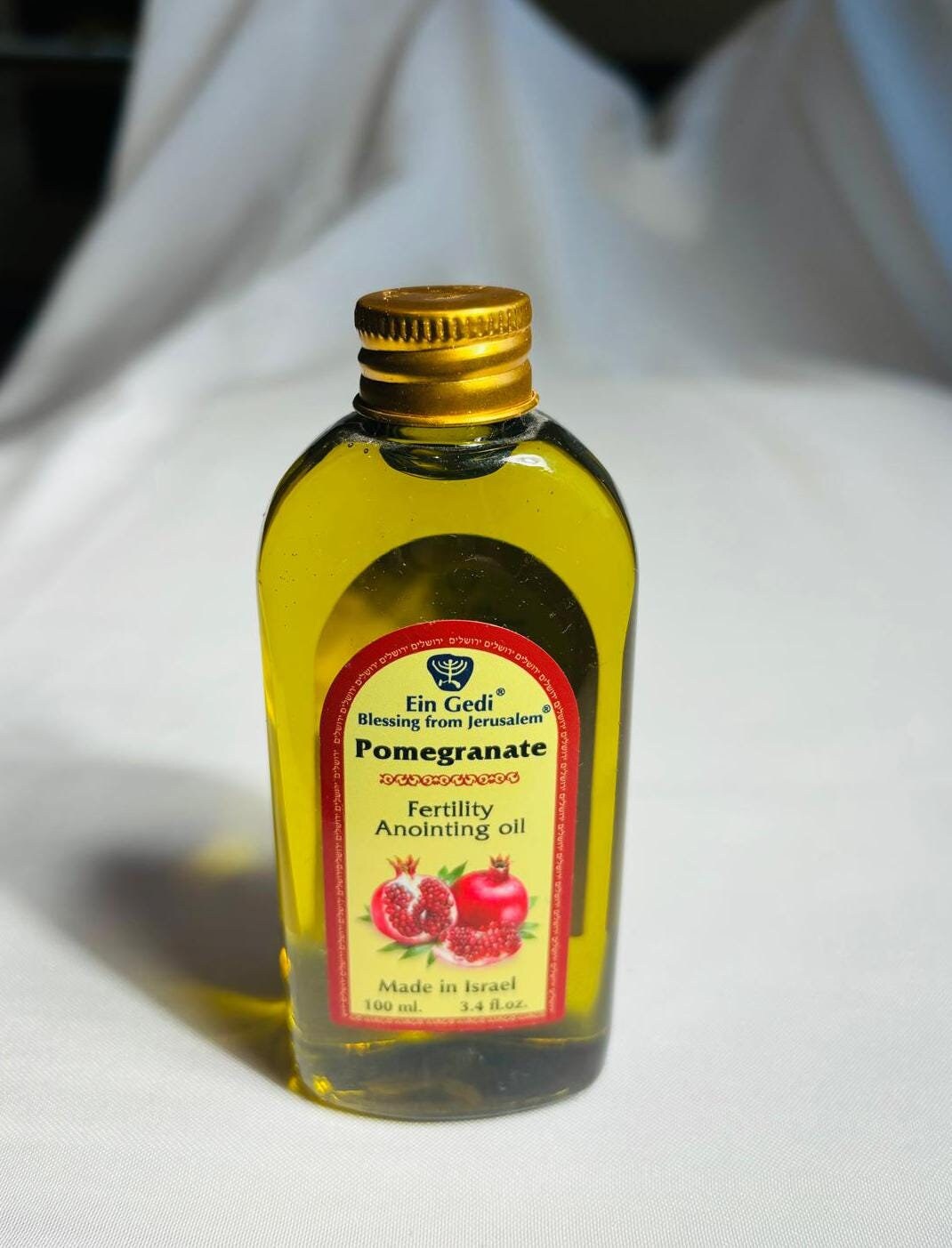 Anoiting oil from the holyland, anointing oil bottle, Pomegranate Anointing Oil, Fertility Anointing Oil, gift for her, Valentines Day gift