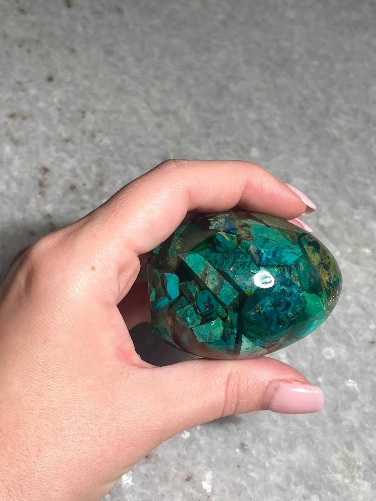 Rare Eilat Stone Gemstone, Eilat Stone Egg Resin Decorative, King Solomons Stone ,Israel Gifts, King Solomon, jewish gift, Hanukkah gift