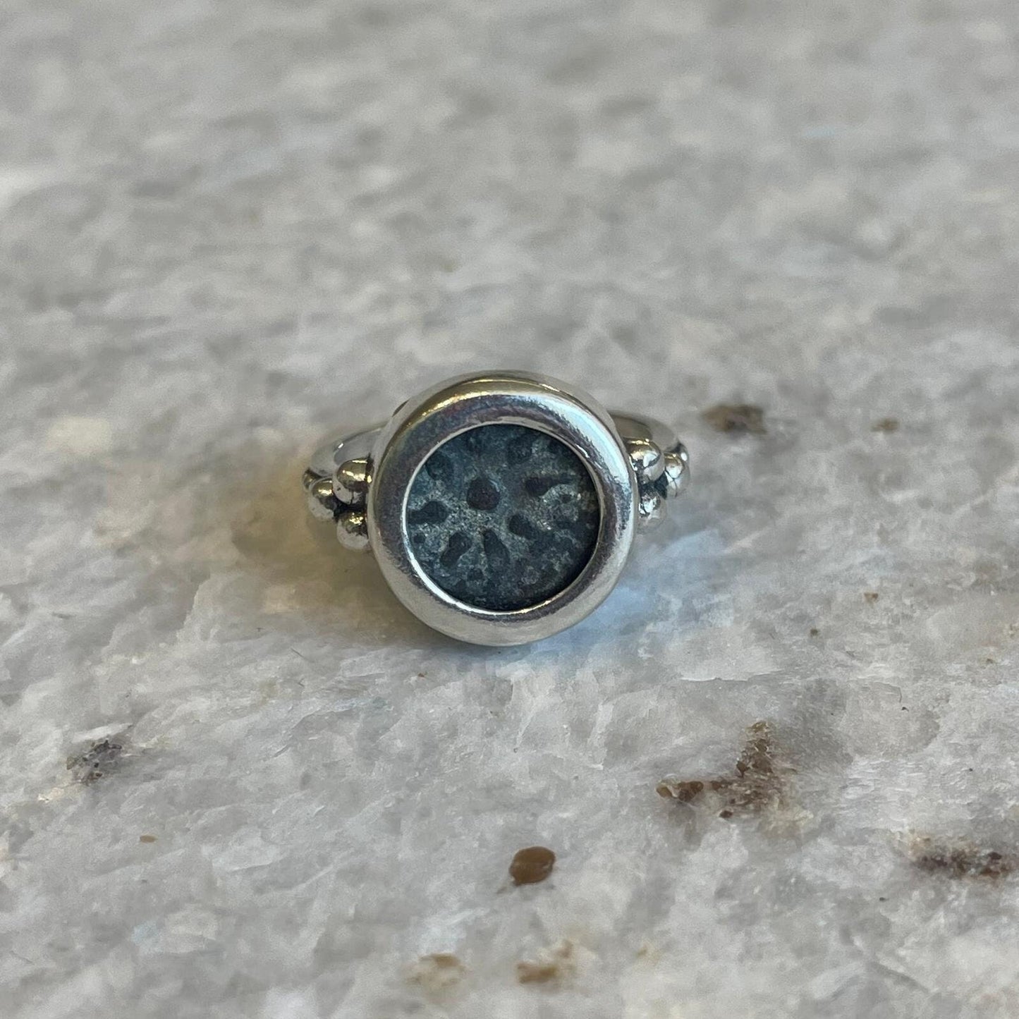 Authentic Widow Mite coin ring, 925 Silver, handmade ring, Ancient Coin Jewelry, Rare Coin, unique ring, mite ring, blessed ring, coin ring