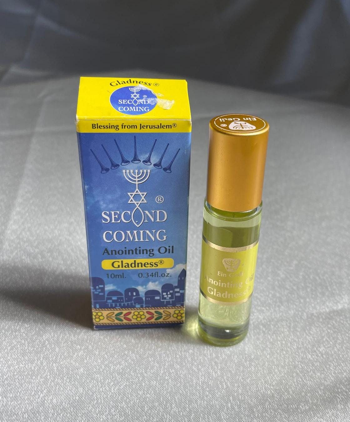 Anoiting oils from Israel, Messianic seal, anointing oil bottle, Gladness anointing oil, anointing oil, messianic art, holyland, holy oils