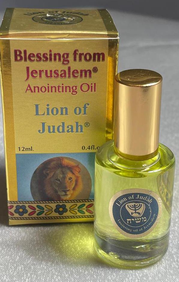 Anoiting oil from Israel, anointing oil bottle, lion of judah anointing oi , christian gift, gift for her, birthday gift