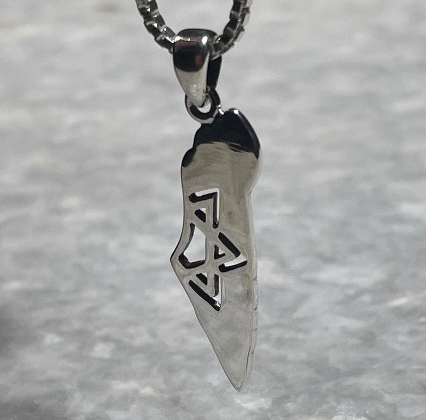 Sterling Silver 925 Pendant , Map of Israel Design , Men Pendant , Woman pendant, Unissex Silver Pendant , sterling silver, Israel Map, Map