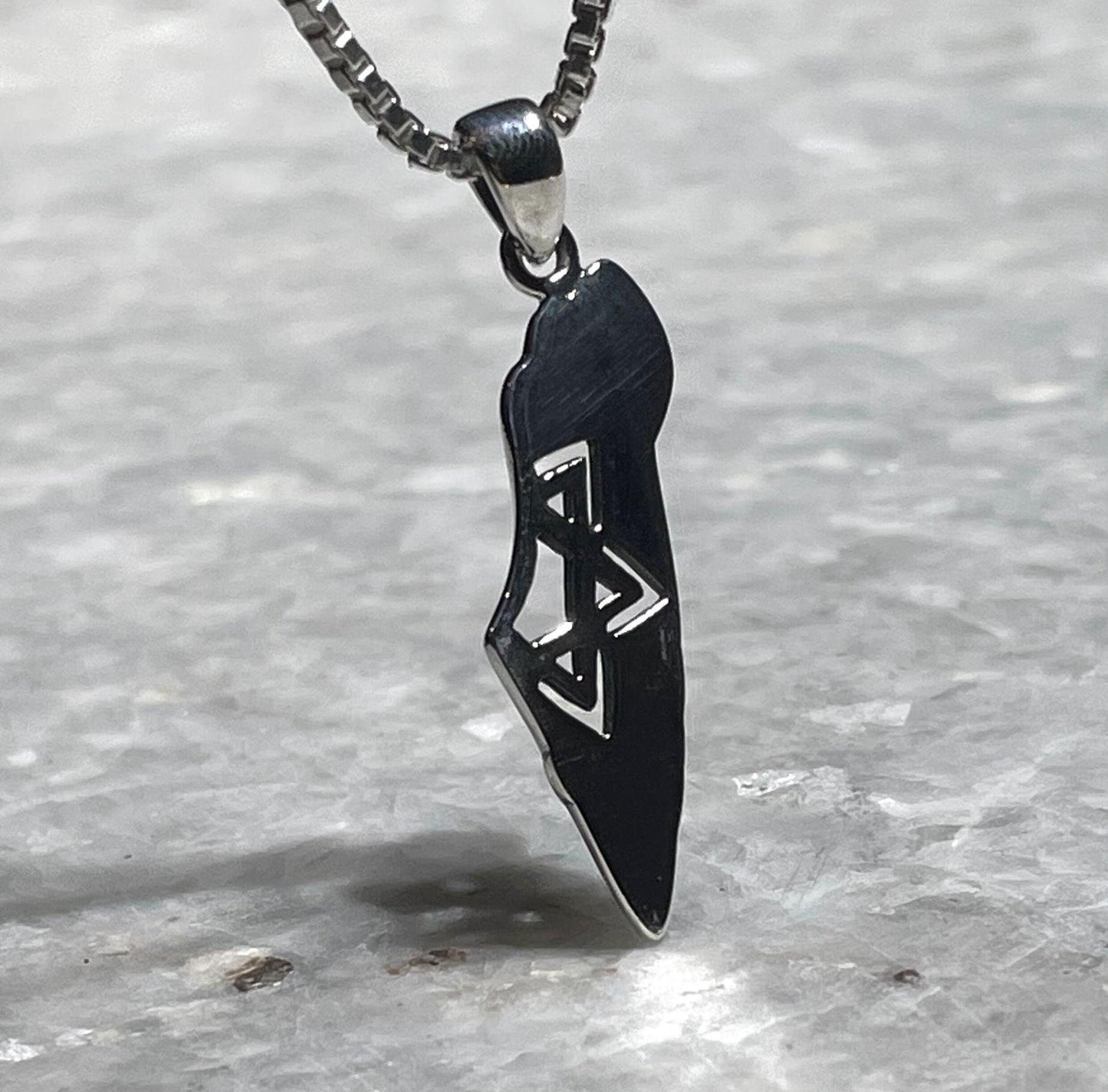 Sterling Silver 925 Pendant , Map of Israel Design , Men Pendant , Woman pendant, Unissex Silver Pendant , sterling silver, Israel Map, Map