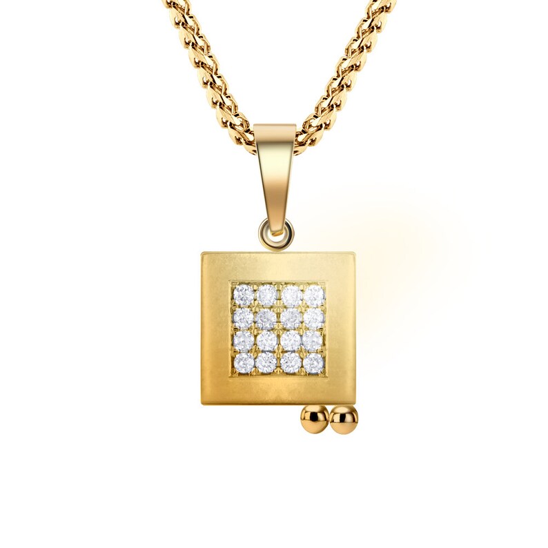 Nano Bible Pendant, 14K solid gold, Christian gift, Personalized Gift, 14K Gold Chain Necklaces, gift for husband, gift for wife