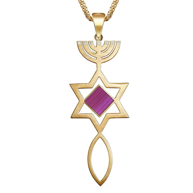 Nano Bible Pendant, 14K solid gold, messianic Grafted Pendant, Religious Gift, gift for her, Fathers Day, necklaces for women, gift for wife