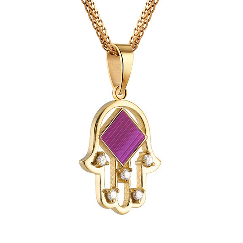 Nano Bible Pendant, 14K gold, Christian gift, Jewish gift, Hamsa Pendant, 14K Gold Chain Necklaces, necklaces for women, birthday gift