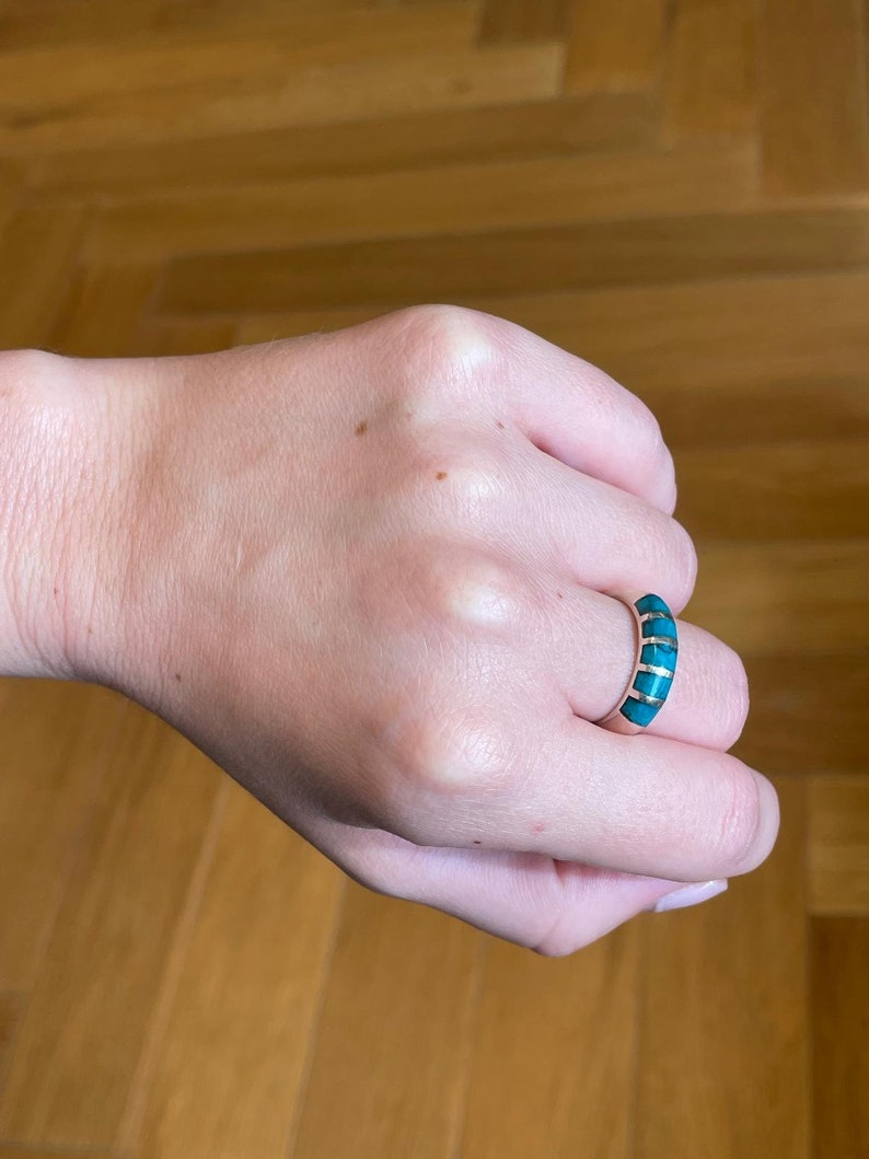 Eilat Stone Jewelry, 925 silver, Silver ring, Christian gift, Religious Gift, gift for her, jewish gift, gift for wife, gift for sister