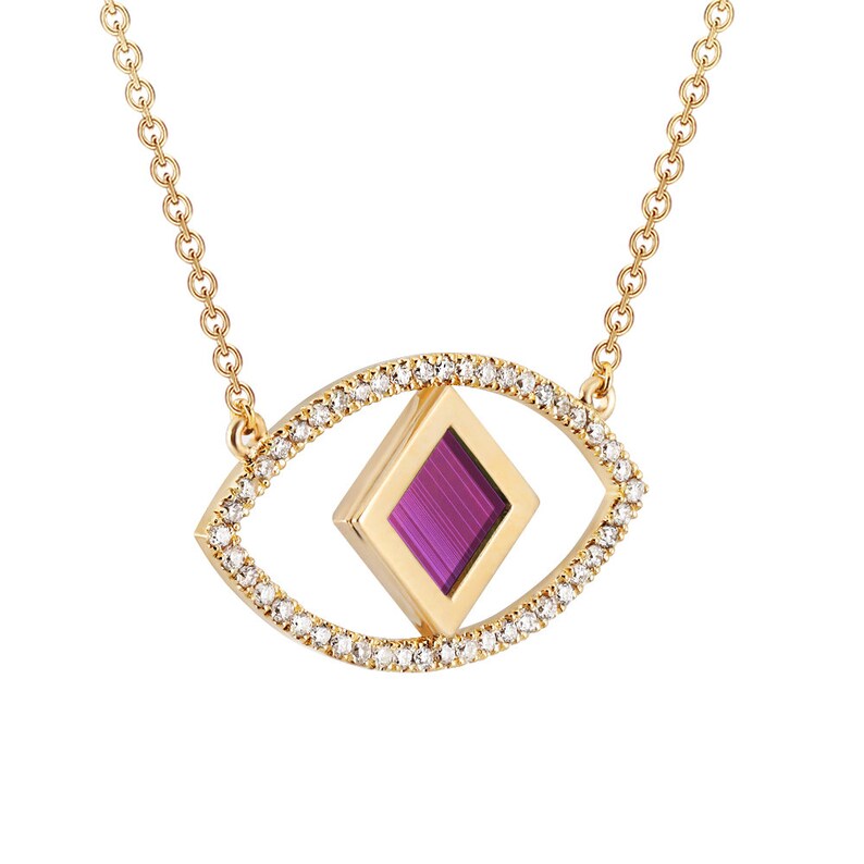 Evil Eye Nano Bible Pendant, 14K solid gold, Christian gift, 14K Gold Chain Necklaces, necklaces for her, Personalized, Personalized Gift