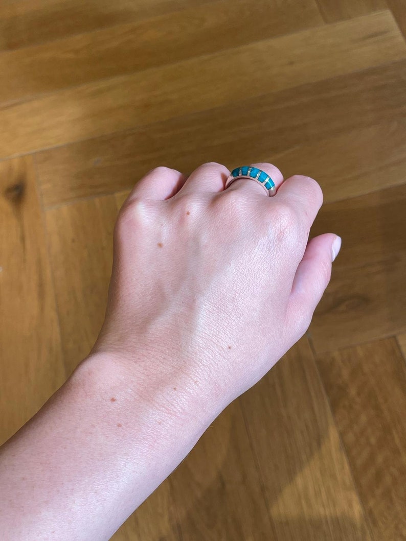 Eilat Stone Jewelry, 925 silver, Silver ring, Christian gift, Religious Gift, gift for her, jewish gift, gift for wife, gift for sister