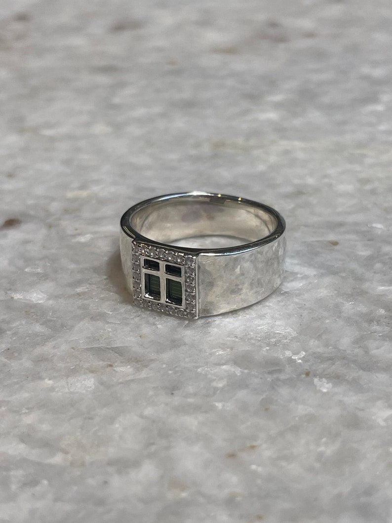 Nano Bible Cross Ring,925 silver, Jewish gift, Religious Gift, gift for him, Jewish Star, cross ring, chrisian gift, christian gifts