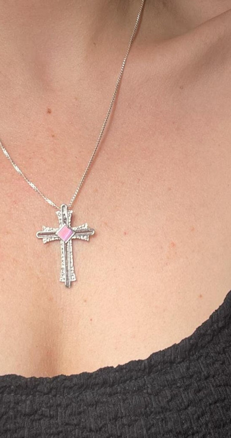 Cross Nano Bible Pendant, 925 silver, Jewish gift, cross pendant, cross necklace, nano bible necklace , birthday gift, unisex jewelry