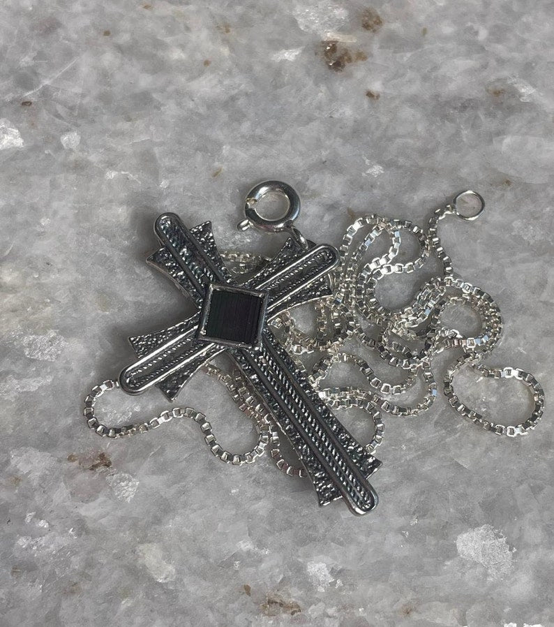 Cross Nano Bible Pendant, 925 silver, Jewish gift, cross pendant, cross necklace, nano bible necklace , birthday gift, unisex jewelry