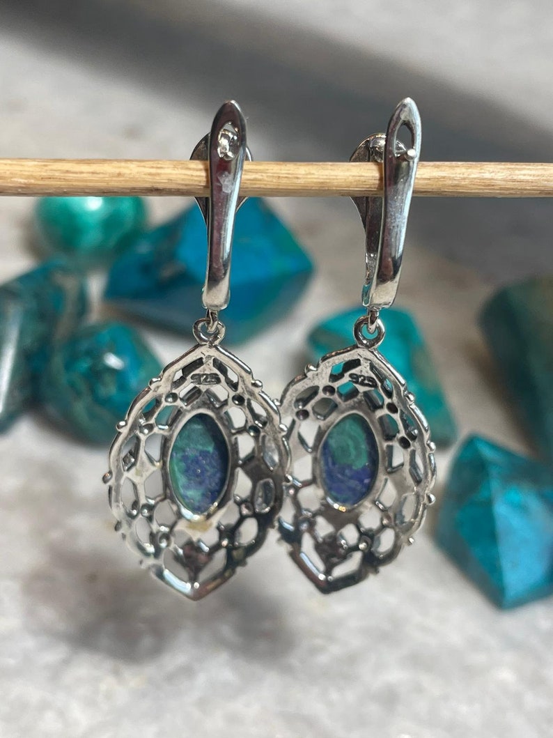 Eilat Stone Earrings, Eilat jewelry, 925 silver, Silver Earrings, Christian gift, jewish gift, gift for wife, birthday gifts, stone Earrings