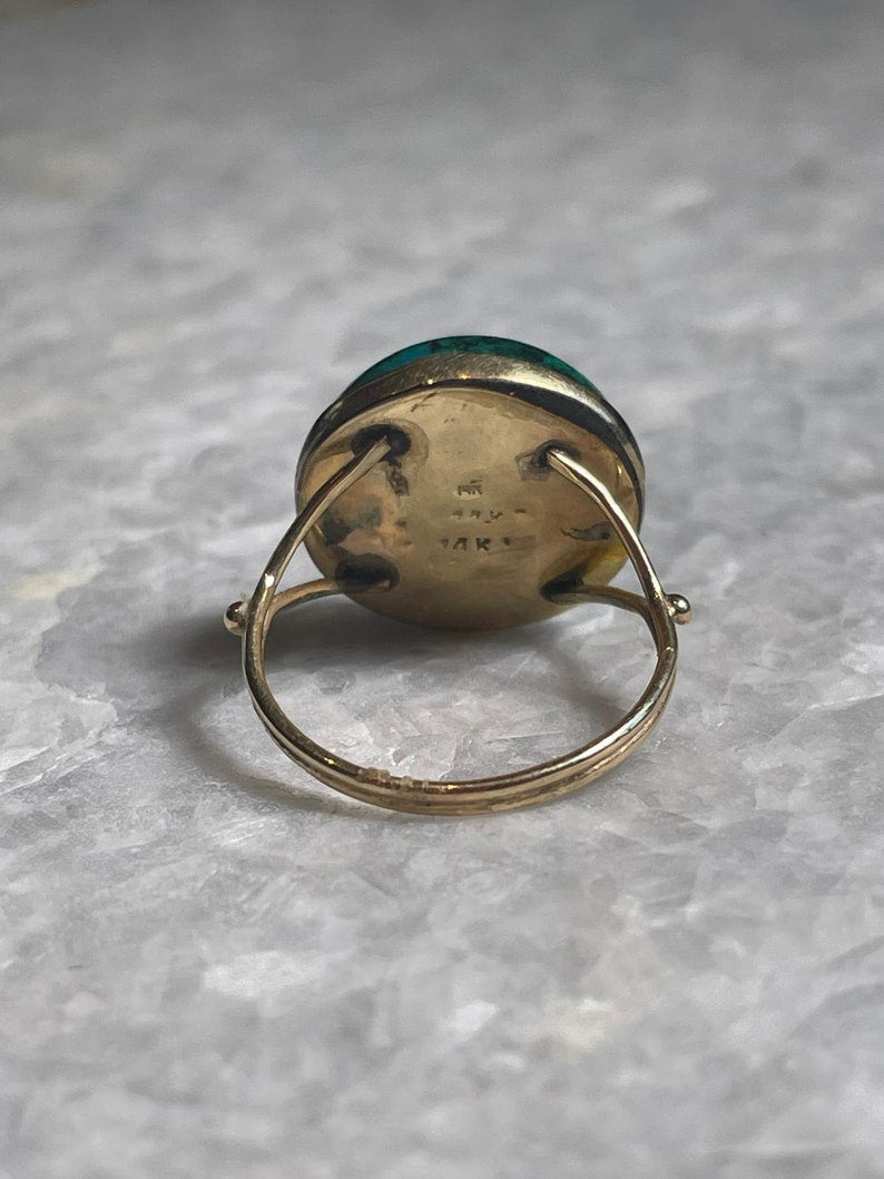 Eilat Stone Jewelry, 14K gold, gold ring, Christian gift, jewish gift, gift for her, jewish star, gift for wife, gift for sister, eilat ring