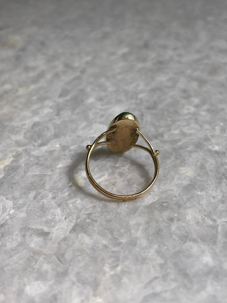 Eilat Stone Jewelry, 14K gold, gold ring, Christian gift, jewish gift, gift for her, jewish star, 14k judaica, gift for sister, eilat ring