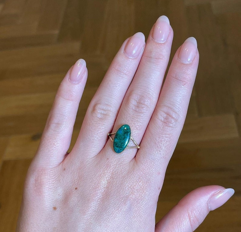 Eilat Stone Jewelry, 14K gold, gold ring, Christian gift, jewish gift, gift for her, jewish star, 14k judaica, gift for sister, eilat ring